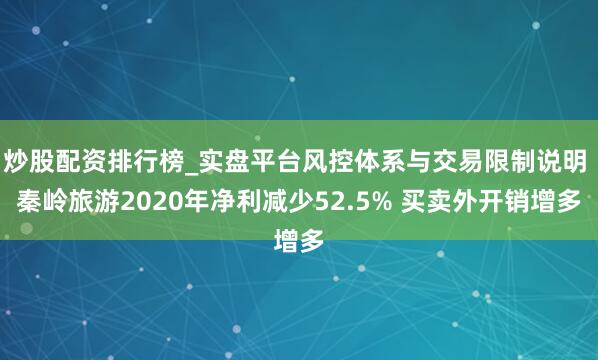 炒股配资排行榜_实盘平台风控体系与交易限制说明 秦岭旅游2020年净利减少52.5% 买卖外开销增多