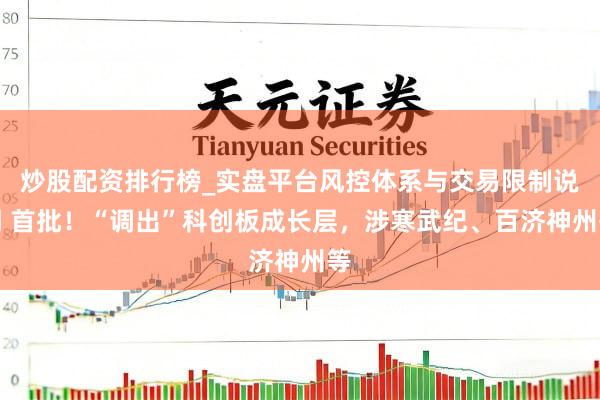 炒股配资排行榜_实盘平台风控体系与交易限制说明 首批！“调出”科创板成长层，涉寒武纪、百济神州等