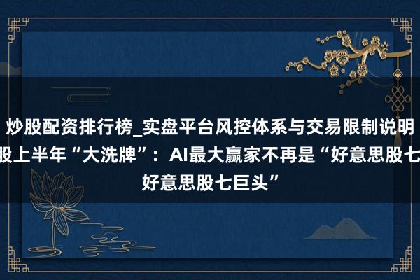 炒股配资排行榜_实盘平台风控体系与交易限制说明 科技股上半年“大洗牌”：AI最大赢家不再是“好意思股七巨头”
