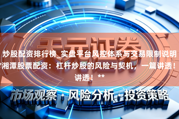 炒股配资排行榜_实盘平台风控体系与交易限制说明 **湘潭股票配资：杠杆炒股的风险与契机，一篇讲透！**